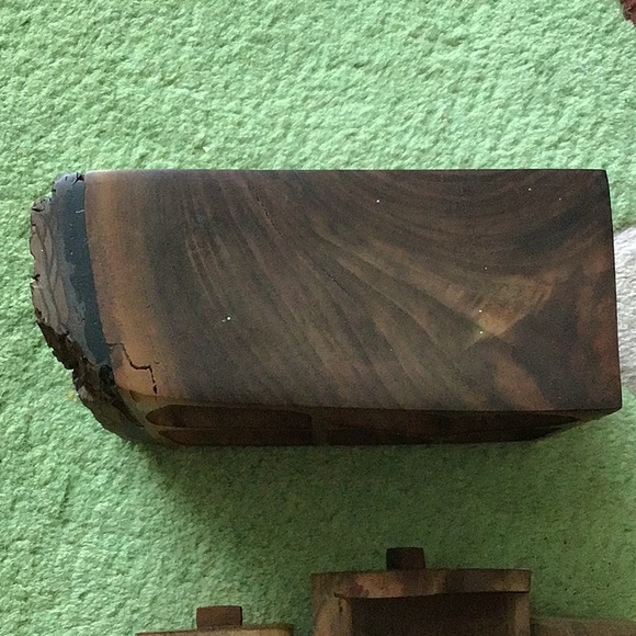 Vintage handcrafted wood 5 drawer bandsaw box - Picture 6 of 10